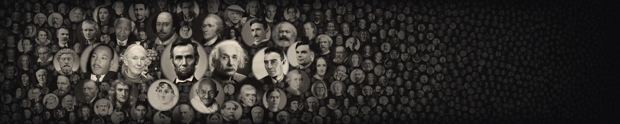 Portraits of people from the study's roster fading into a crowd of about 1,380